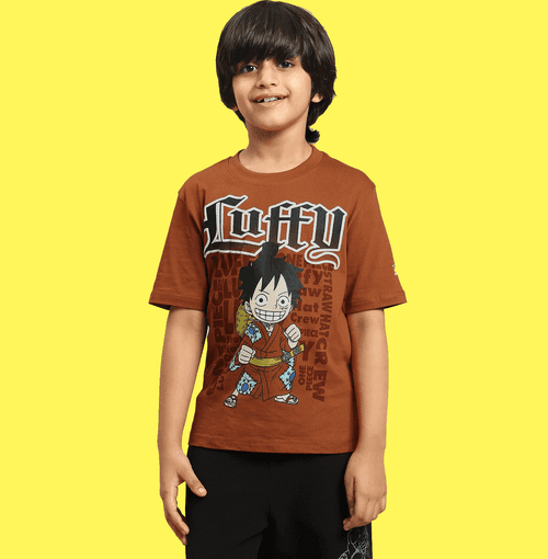 One Piece 0987 Rust Kids T Shirt