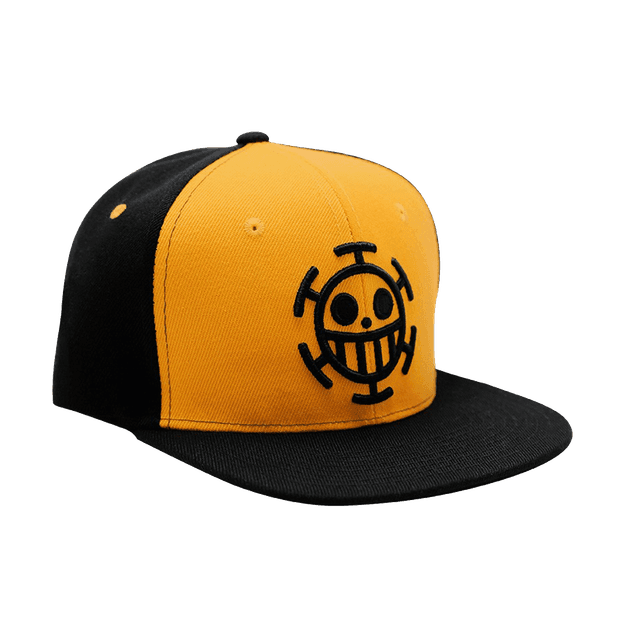 One Piece Trafalgar x2 Black & Yellow Snapback Cap