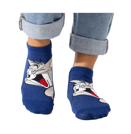 Tom And Jerry Smiling Pack Of 2 Unisex Socks