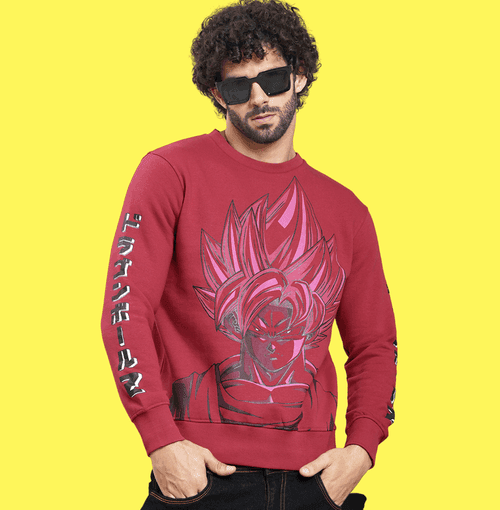 Dragon Ball Z 0141 Cranberry Sweatshirt