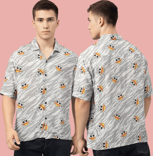 One Piece 0673 Grey Mens Shirt