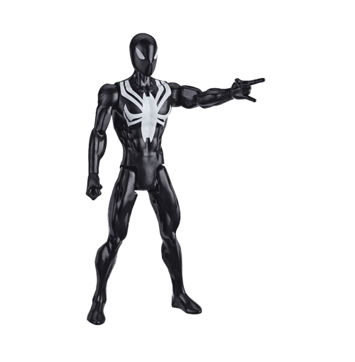 Marvel Spider-Man Titan Hero Series Villains Black Suit Spider-Man 12-Inch-Scale Super Hero Action Figure