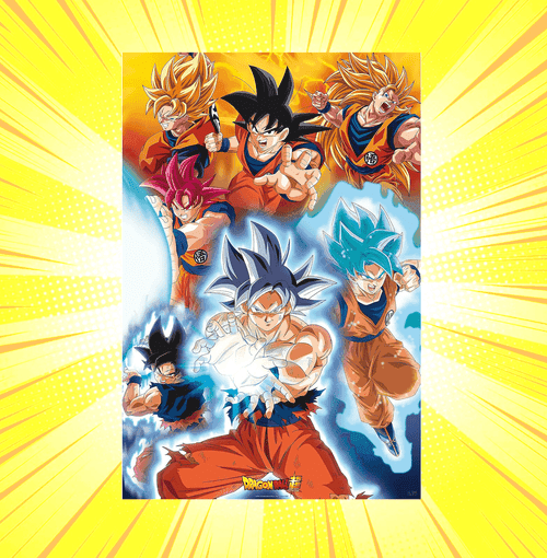 Dragon Ball Super Goku S Transformations Maxi Poster