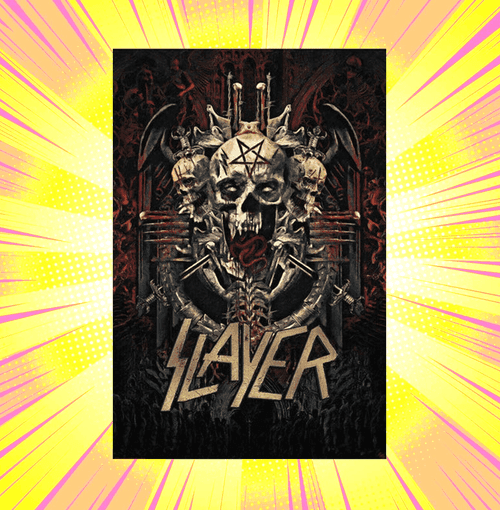 Slayer Skullagramm Roule Filme Maxi Poster