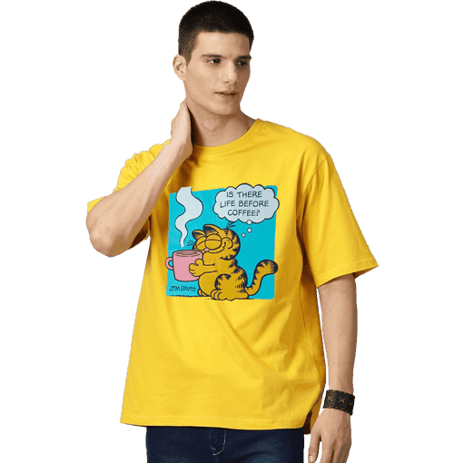 Garfield 3815 Pineapple Loose Fit Mens T Shirt