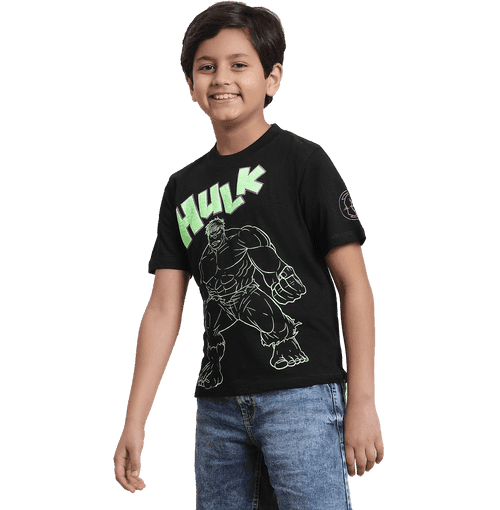 Hulk 0755 Black Kids Boys T Shirt