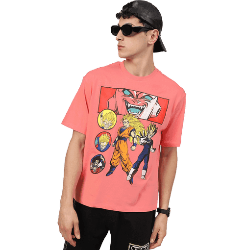 Dragon Ball Z 0467 Ocean Coral Loose Fit Mens T Shirt