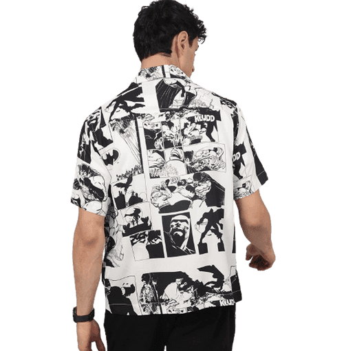 Batman 1522 Black White Mens Shirt