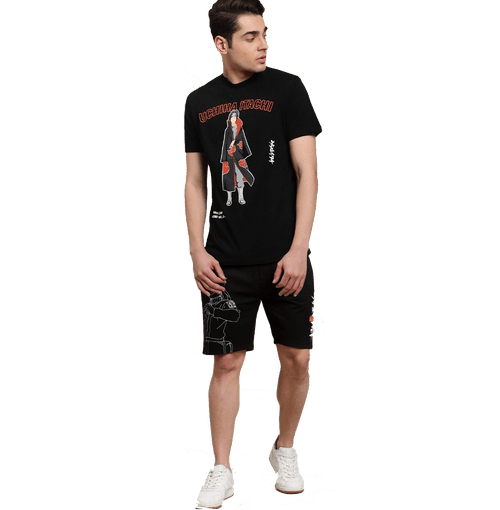 Naruto 560 Black Mens T Shirt