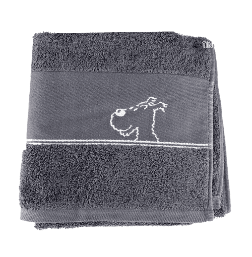 Tintin Grey Small Towel And Face Cloth