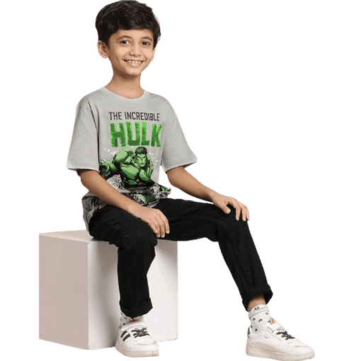 Hulk 3329 Dawn Blue Kids Boys T Shirt