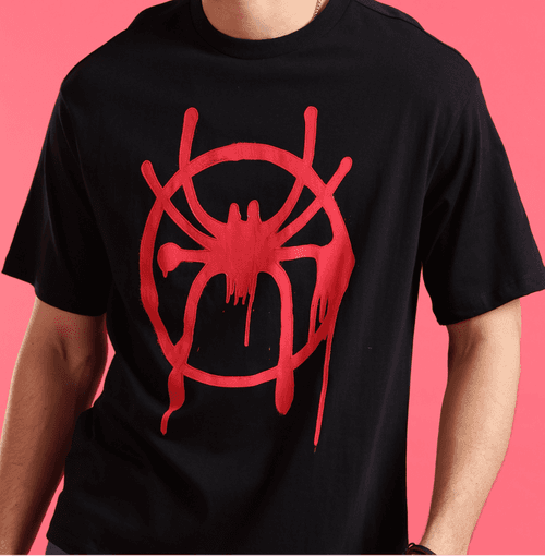 Spiderman 0006 Black Oversize T Shirt