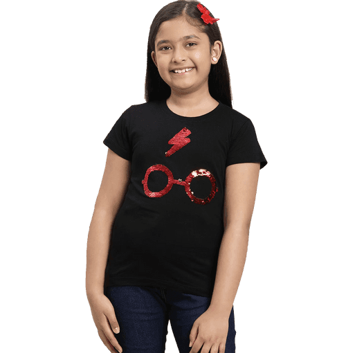 Harry Potter 1770 Black Kids Girls T Shirt