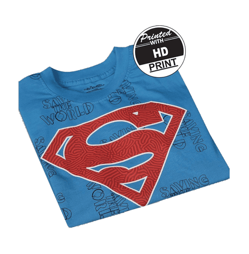 Superman 1690 Dresden Blue Kids Boys T Shirt