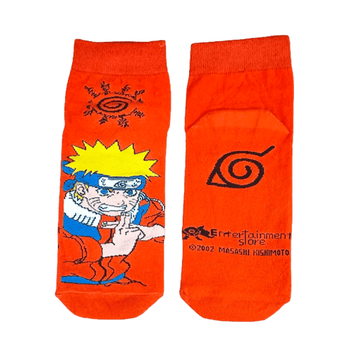 Naruto Orange Sun And Blue Ball Ankle Length Socks