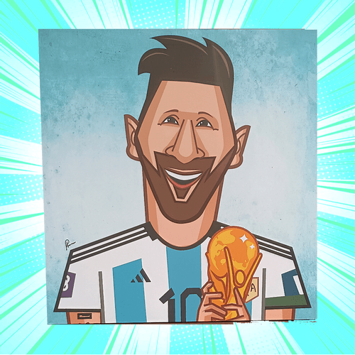 Messi World Cup A3 Laminate