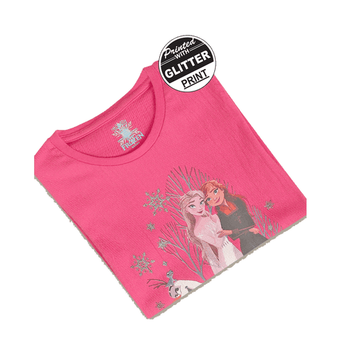Frozen 1758 Virtual Pink Kids T Shirt