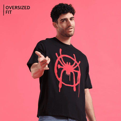 Spiderman 0006 Black Oversize T Shirt