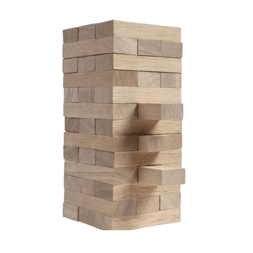 Jenga Mini Game Hardwood Blocks Stacking Tower