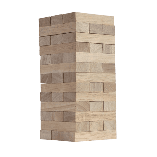 Jenga Mini Game Hardwood Blocks Stacking Tower