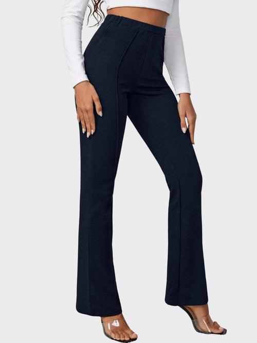 Lycra Full Length Women Trouser Pant-3115