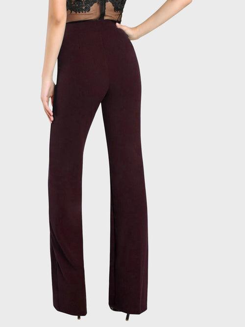 Lycra Full Length Women Trouser Pant-3114