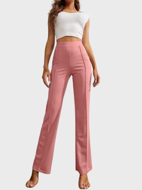 Lycra Full Length Women Trouser Pant-3115