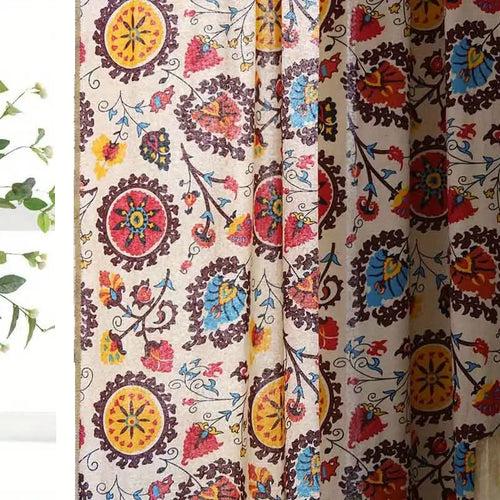 Ethnic Chakra of Serenity Room Darkening Curtains(Set of 2)