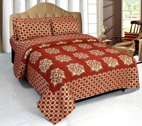 Network of Spades Chenille Bedcovers - G
