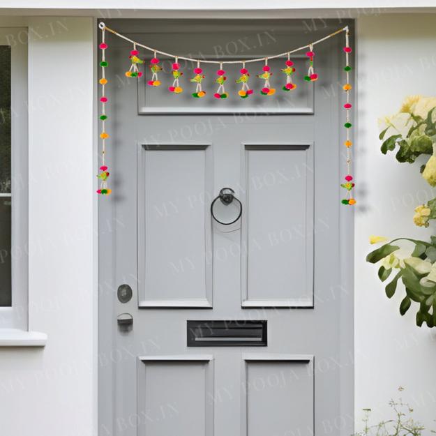 Handmade Parrot Bandanwar Door Hanging