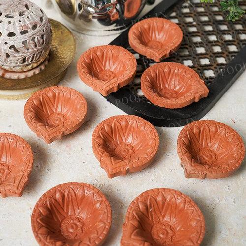 Timeless Mitti Diya (Set of 9)