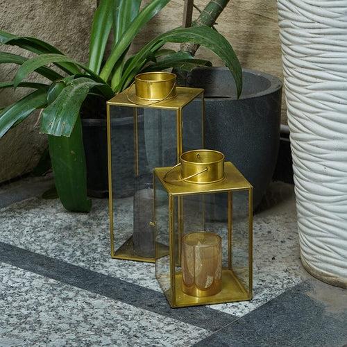 Glowing Beacon Brass Lantern