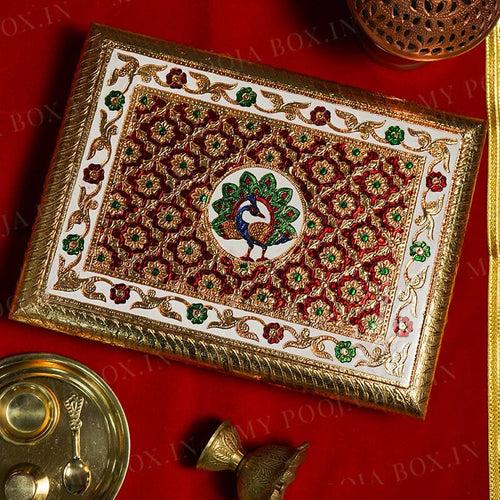 Mayura Meenakari Chowki for Pooja