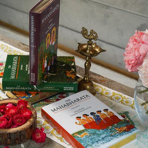 The Mahabharat Vol 1-4 Religious Coffee Table Book (Set of 4)