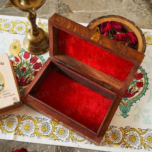 Naksheen Wooden Pooja Box