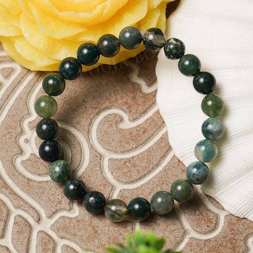 Moss Agate Healing Crystal Bracelet