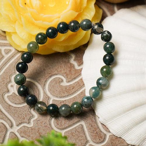 Moss Agate Healing Crystal Bracelet