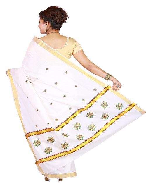 Flower Embroider Saree