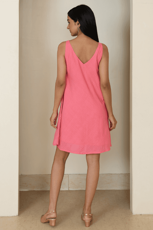 Bebaak Dia Flare Handwoven Short Dress