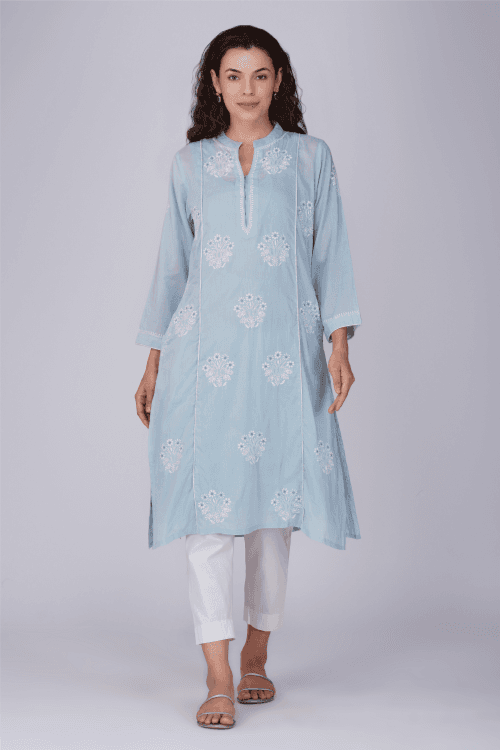 Phae Aashka Straight Mulmul Kurta