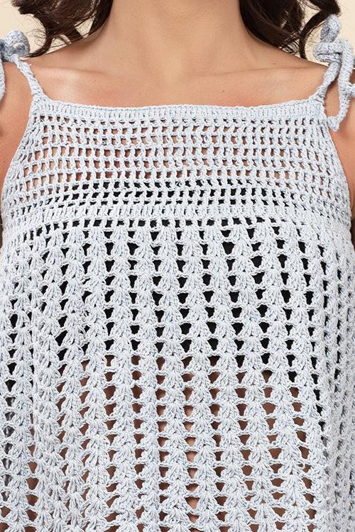 Ajoobaa "Umbrella" Flared Crochet Top For Women