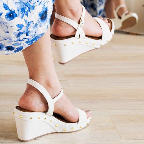 White Rivet Wedges