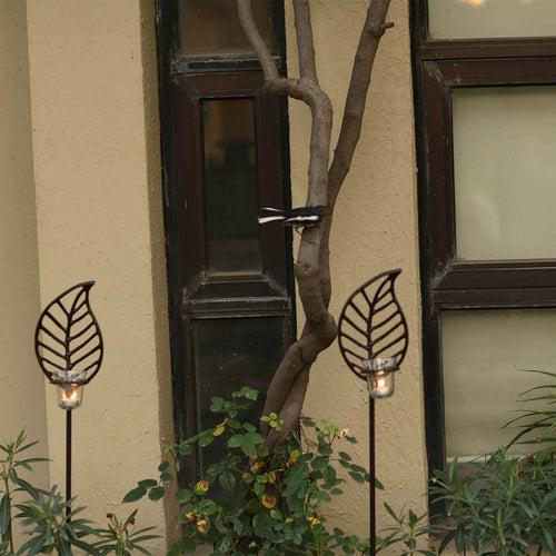 Leaf Tealight Stake (Set of 2)