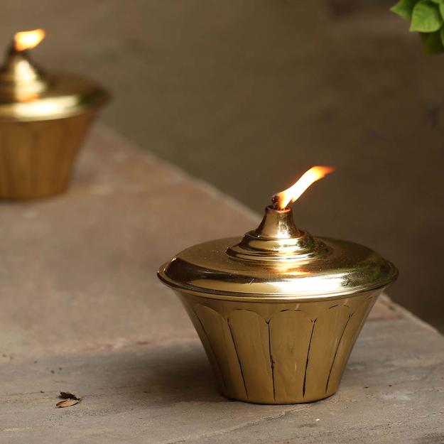 Lotus Oil Lamp