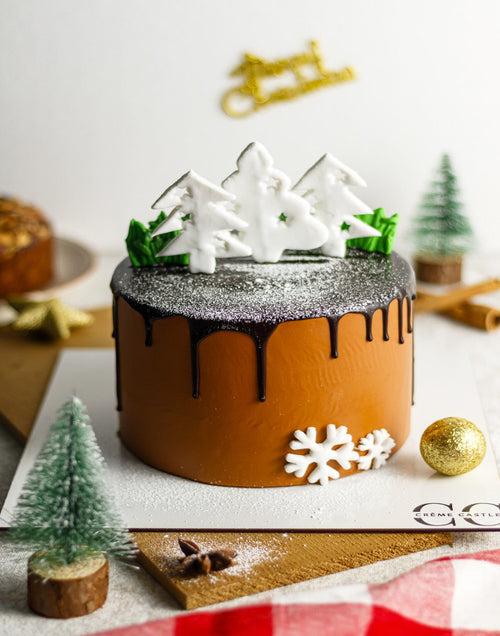 Snowy Christmas Cake
