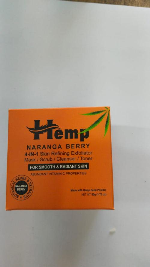 Organic Hemp Naranga berry radiant skin Scrub 50G
