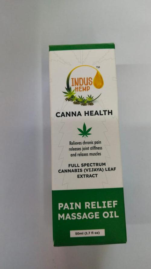 Organic Hemp Canna Health pain relief massage oil 50ml