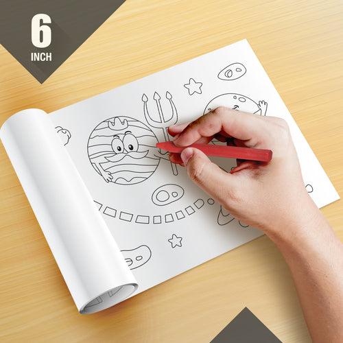 Solar System Reusable Wall Colouring Roll (6 Inch)- AR Learning for Kids