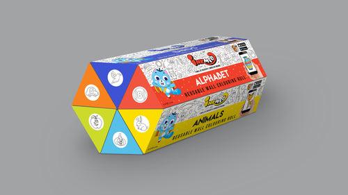 Little Genius Pack Reusable Wall Colouring Roll- AR Technology Learning