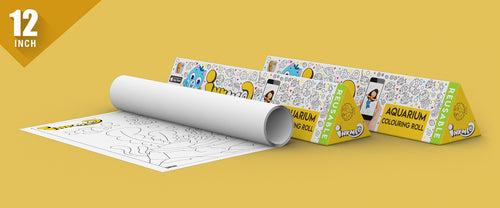 Aquarium Reusable Wall Colouring Roll (12 inch)-Immersive AR Learning Journey